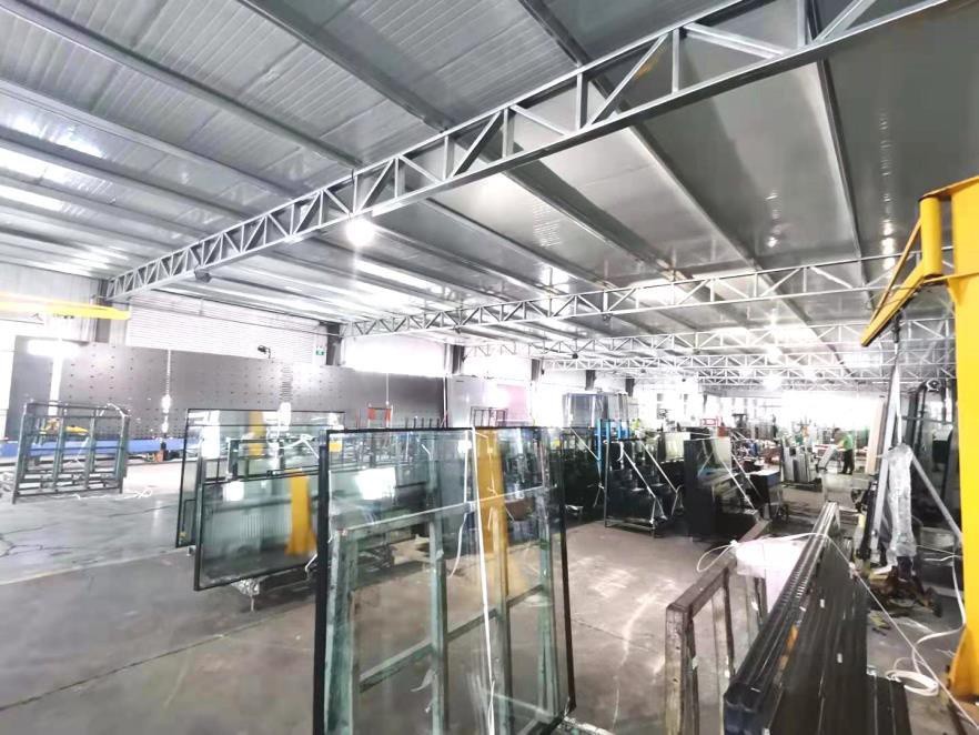Glass workshop in plant